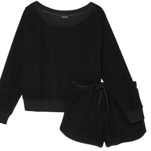 Victoria's Secret On Point Black Cozy Lounge Set - XXL